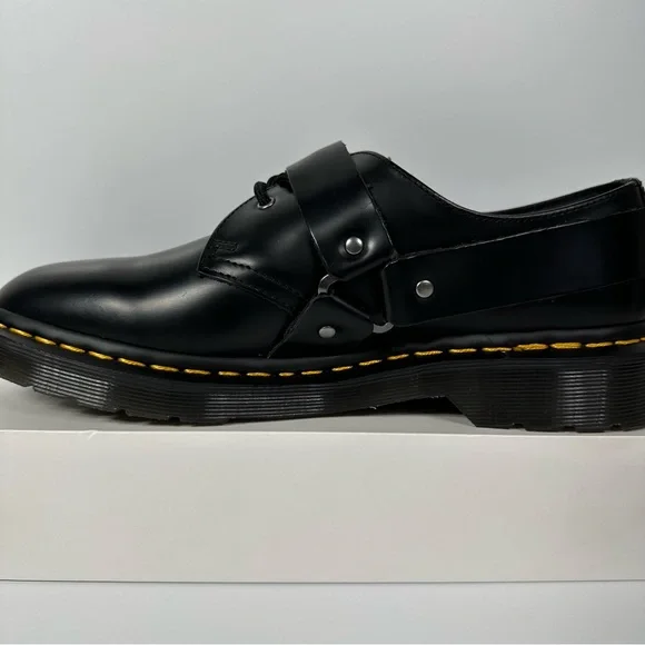 DOC HENREE POLISHED SMOOTH LEATHER BUCKLE SHOES WOMENS SIZE 9 HARNESS STRAPS NEW - Picture 8 of 10